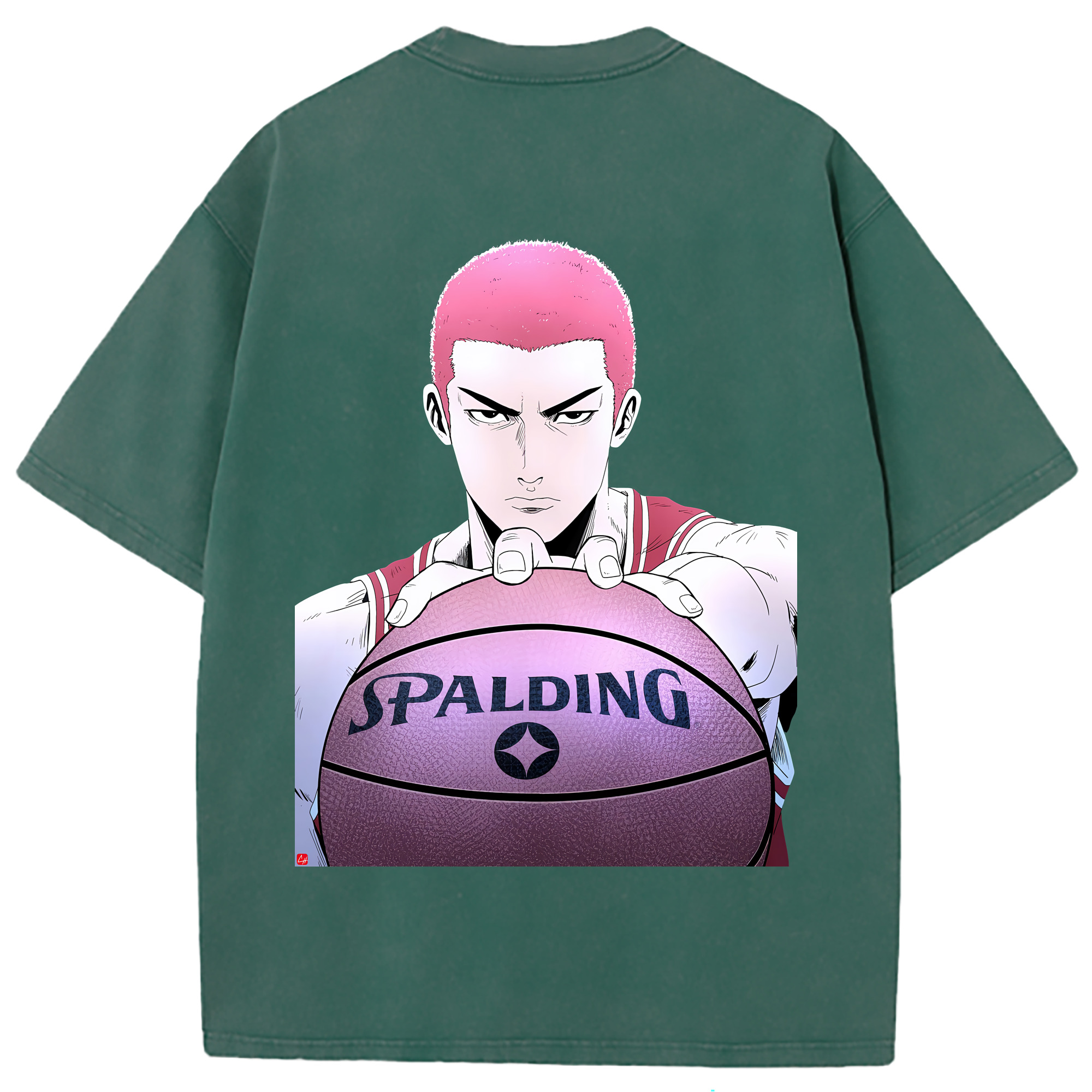 （画像用） SLAM DUNK／スラムダンク 綿100% ヴィンテージ風 半袖Tシャツ（背面プリント）